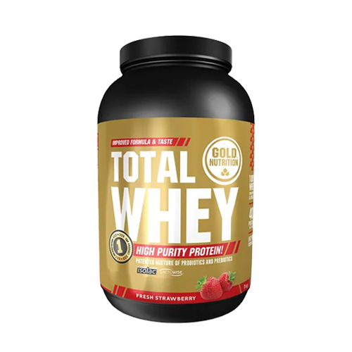 Total Whey Morango - 1kg Gold Nutrition