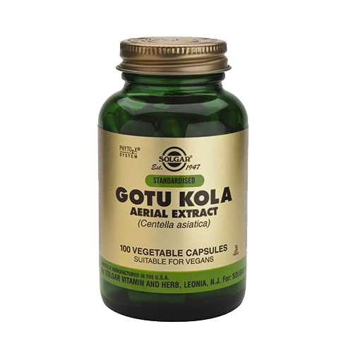 Gotu Kola Extrato Centelha Asiática 100 Cápsulas Solgar