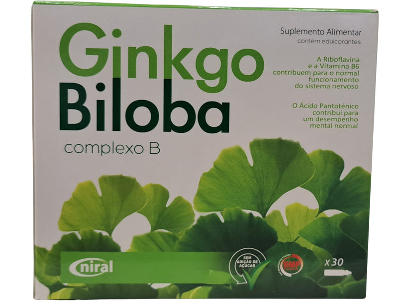 Ginkgo Biloba Complexo B - 30 ampolas