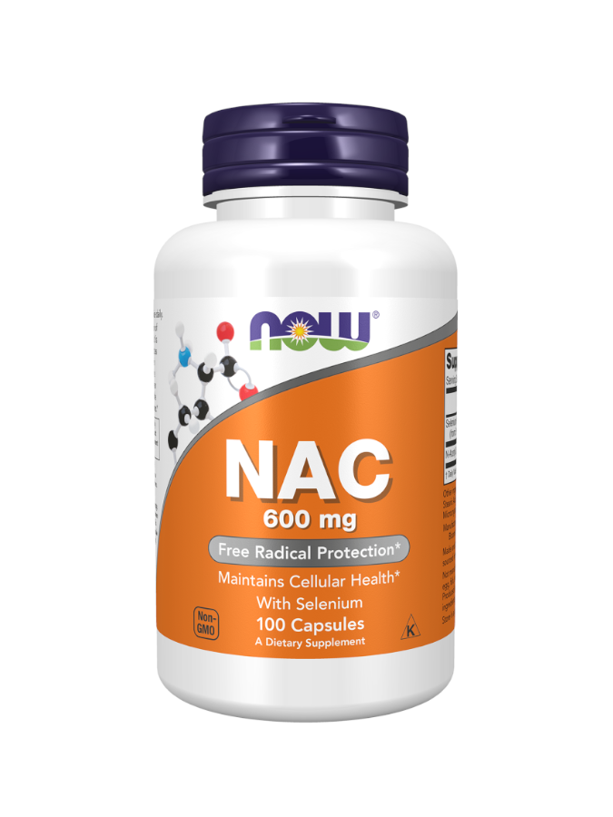 NAC - Acetyl Cysteine 600mg - 100 Cápsulas Now