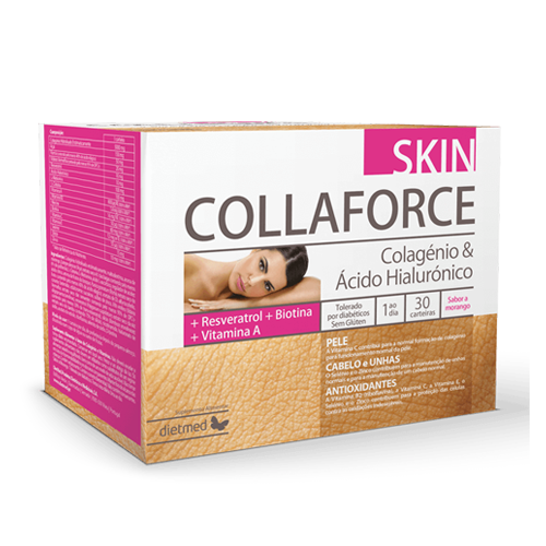 Skin Collaforce Colagéno + Ácido Hialurónico - 30 Carteiras Dietmed