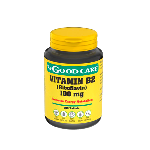 Vitamina B2 100mg - 100 Cápsulas Good Care