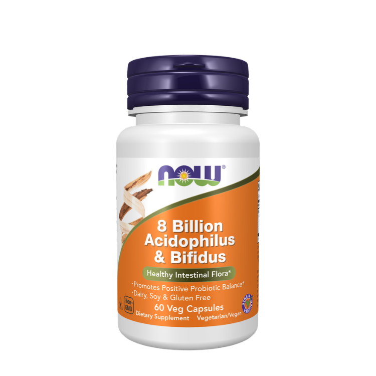 8 Bilion Acidophilus & Bifidus 60 Veg. Capsulas