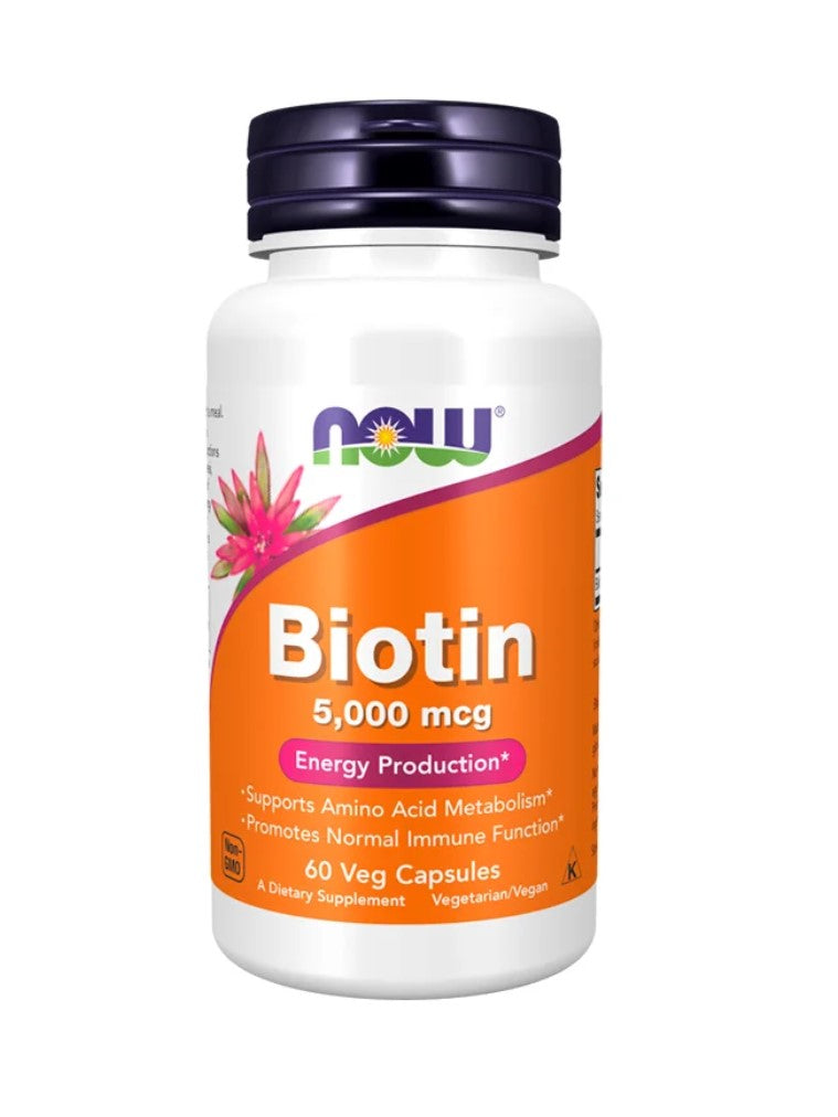 BIOTINA 5000 mg - 60vcaps NOW