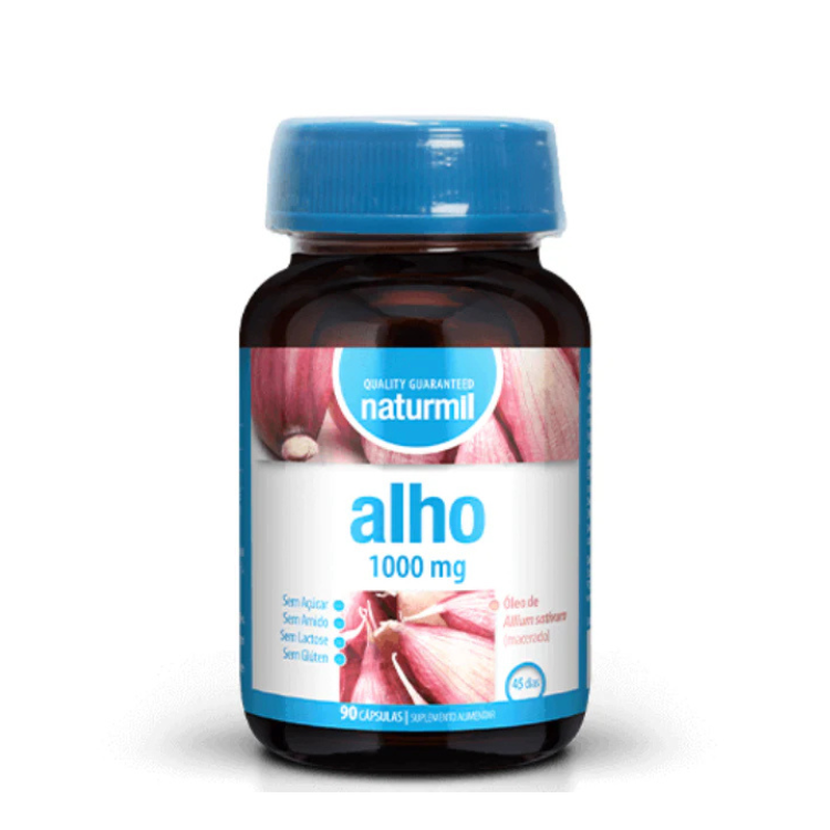 Alho 1000mg 90 Cápsulas Naturmil