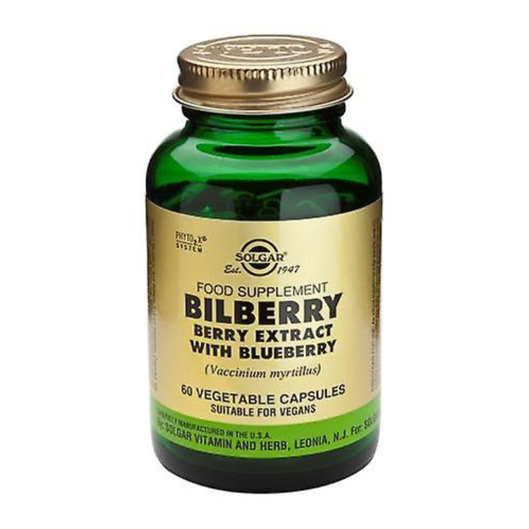 Bilberry extract with blueberry 60vcaps Solgar