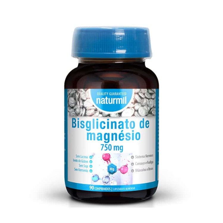 Bisglicinato de Magnésio 750mg - 90 comprimidos