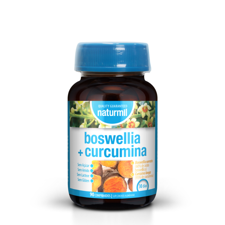 Boswellia + Curcumina - 90 Comprimidos Naturmil