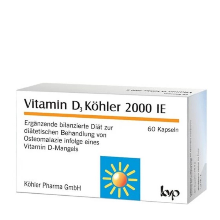 Vitamin D3 2000IE - 60 Cápsulas Kohler KVP