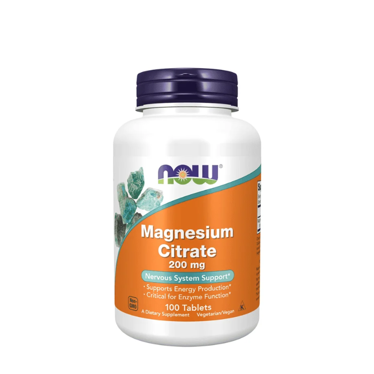 Magnesium Citrate 200mg - 100 Comprimidos Now
