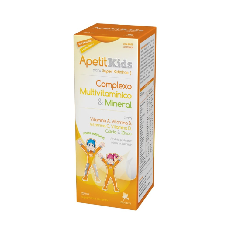 Apetit Kids Complexo Multivitamínico e Mineral - 250ml Bio-Hera