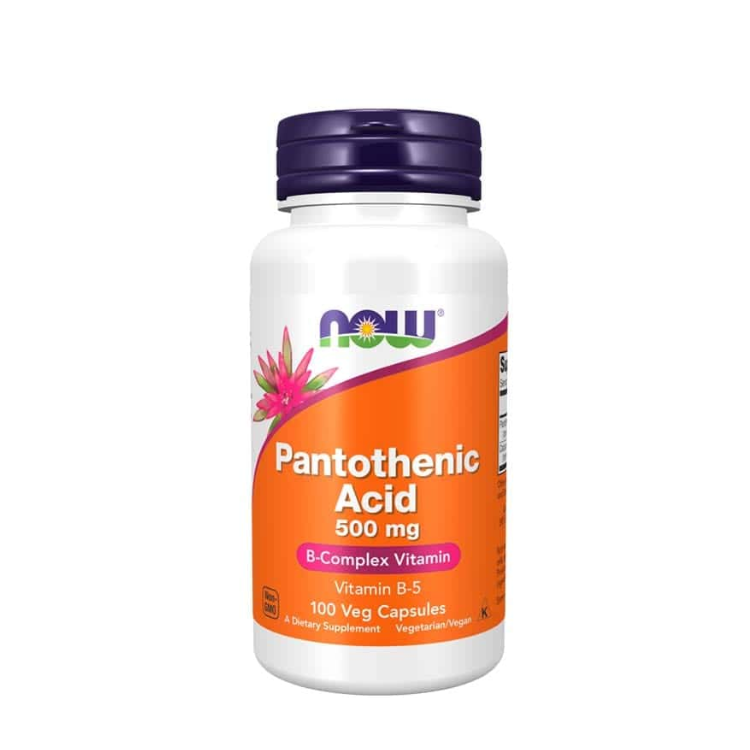 Pantothenic Acid 500mg - 100 Cápsulas Now