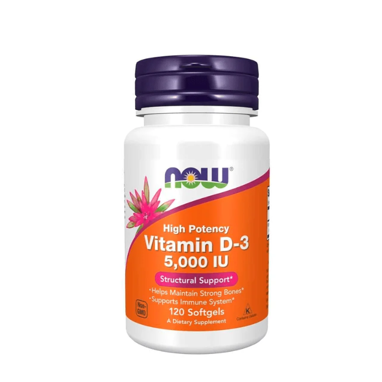 Chewable Vitamin D3 5000IU - 120 Cápsulas Mastigáveis Now