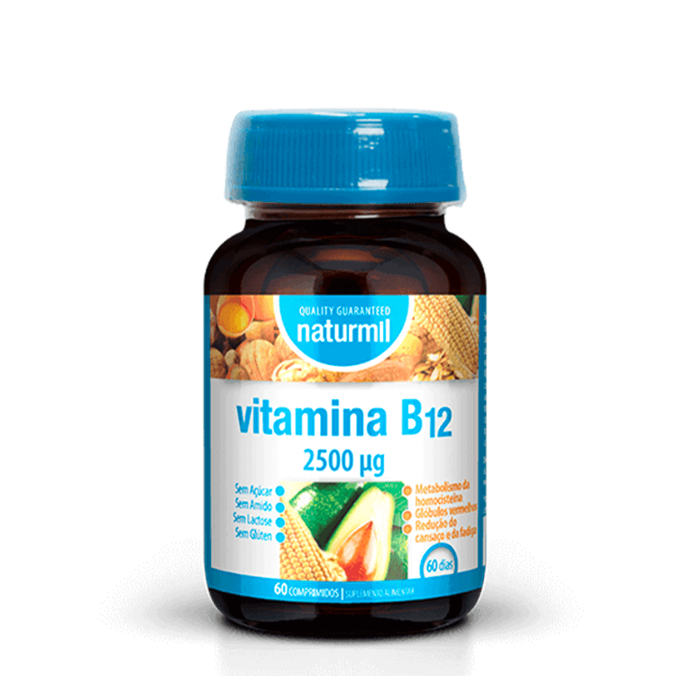 Vitamina B12 2500ug - 60 comp. Naturmil