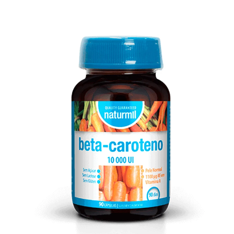 Beta-Caroteno 10000UI - 90 Cápsulas Naturmil