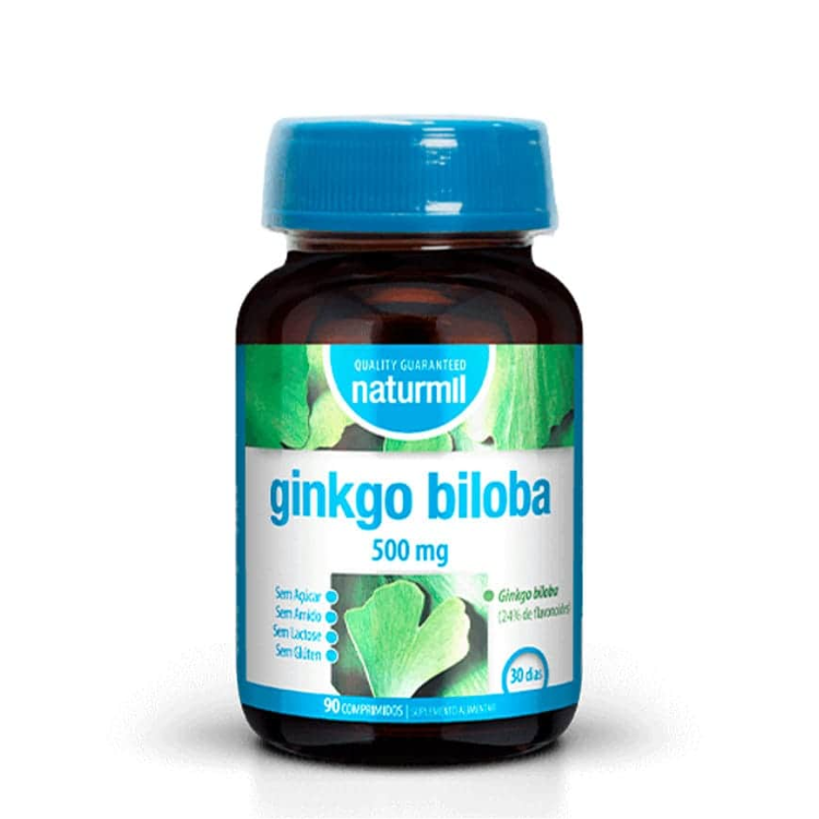 Ginkgo Biloba 500mg - 90 Comprimidos Naturmil
