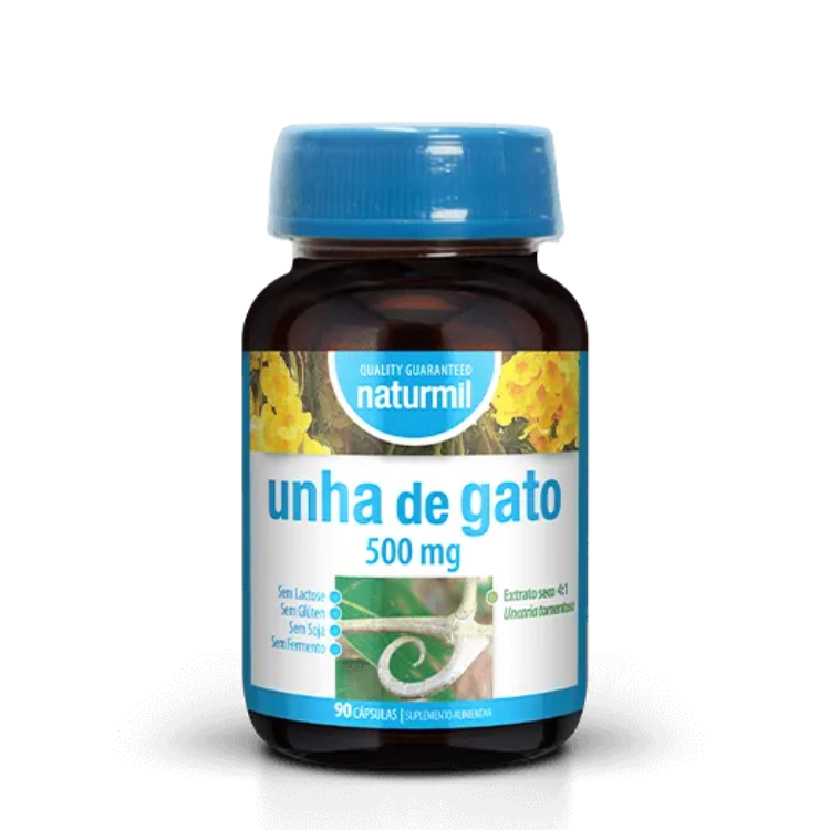 Unha de Gato 500mg - 90 Cápsulas Naturmil