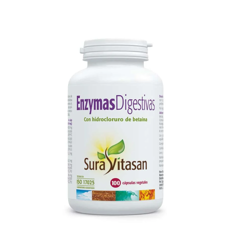 Enzymas digestivas 100cps Sura Vitasan