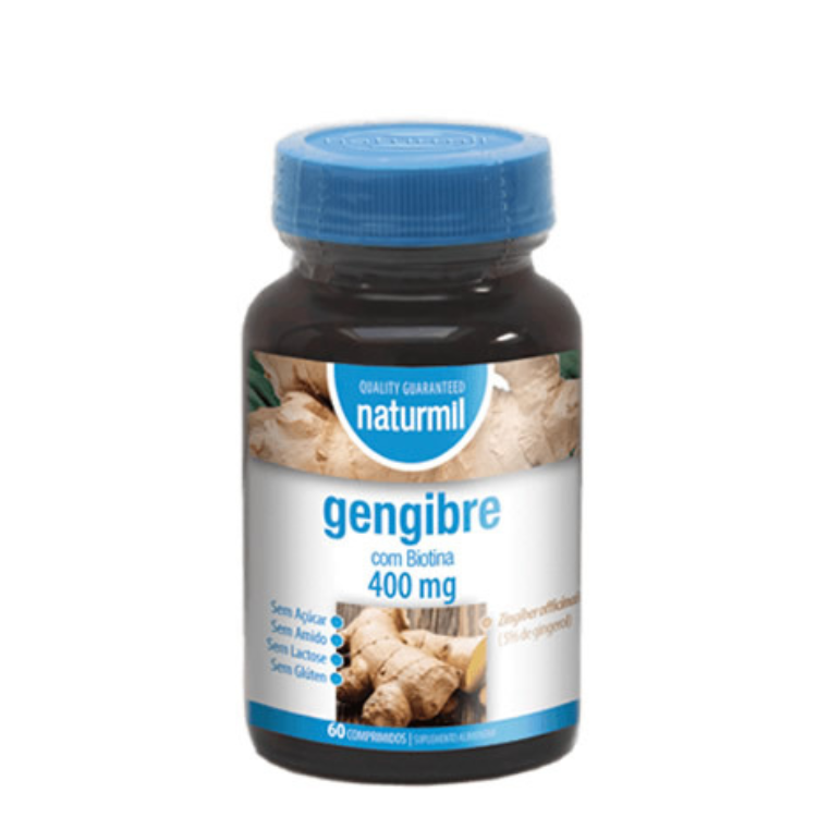 Gengibre 400mg - 60 Comprimidos Naturmil