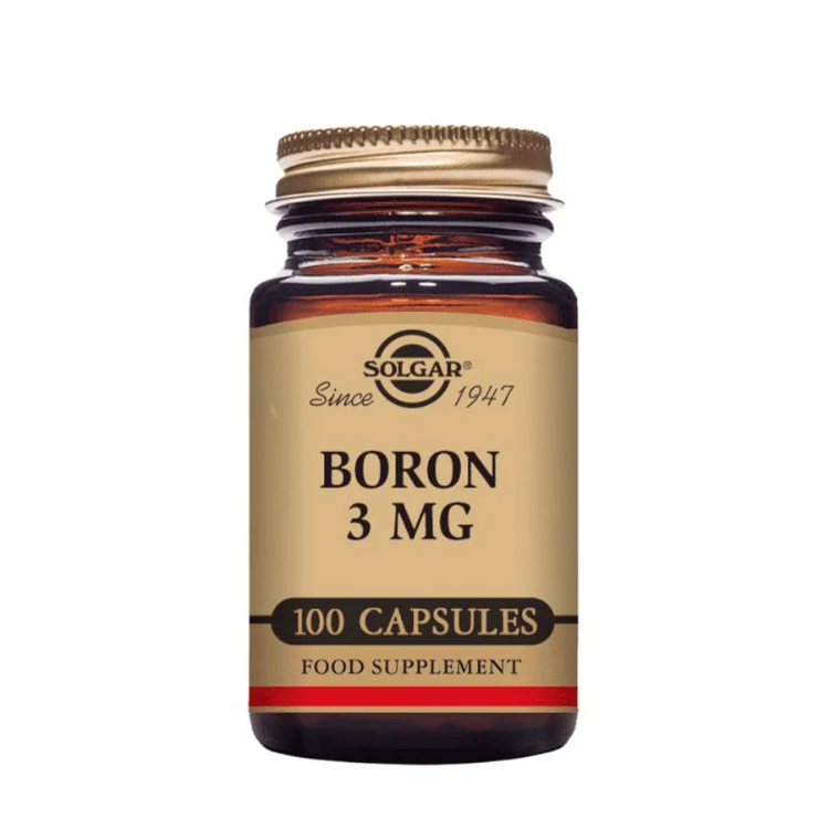 Boro 3mg 100 Cápsulas Solgar