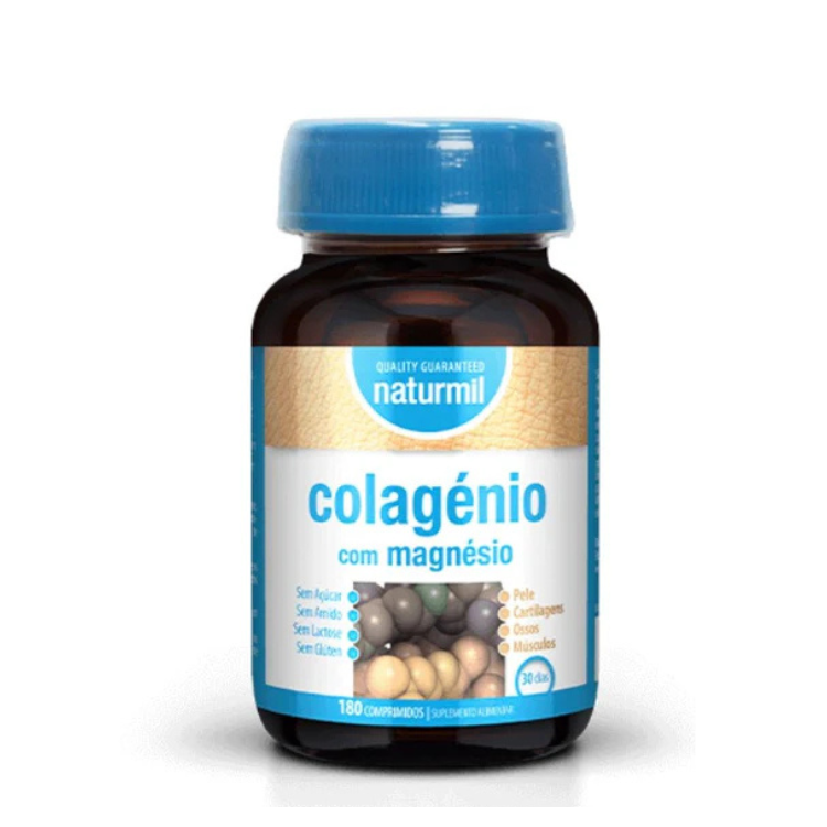Colagénio com Magnésio 180 Comprimidos Naturmil