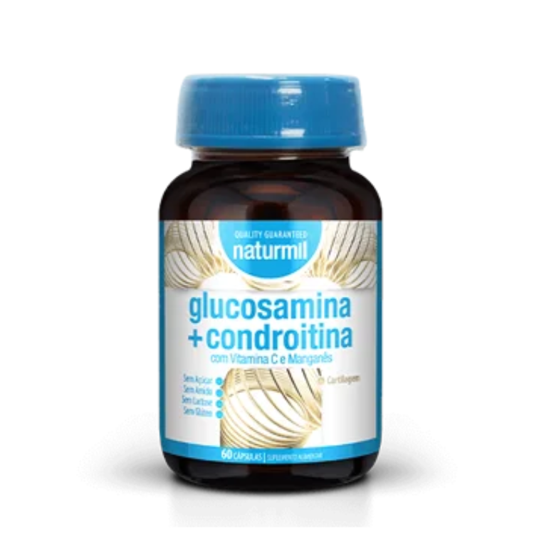 Glucosamina + Condroitina - 60 Cápsulas Naturmil
