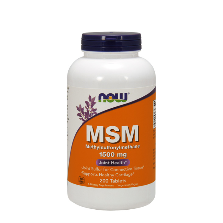 MSM 1500mg 200 COMPRIMIDOS NOW