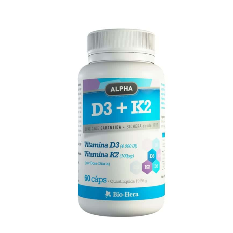 Vitamina D3 4000UI+K2 100UG - 60 cápsulas