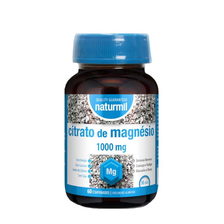 Citrato de Magnésio 200mg - 60 Comprimidos Naturmil