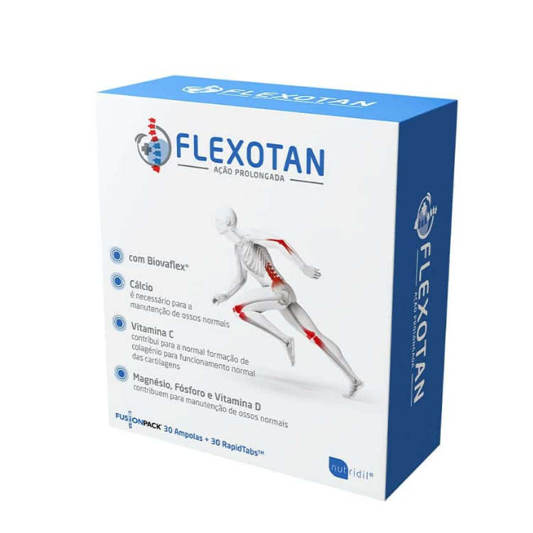 FLEXOTAN AÇÃO PROLONGADA 30 FUSIONPACK (30 Ampolas + 30 RapidTabs)