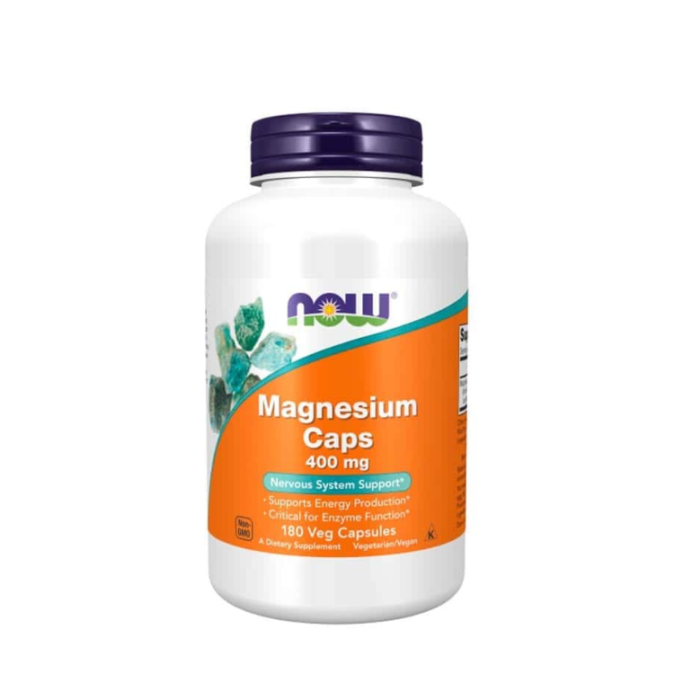MAGNESIUM 400mg NOW 180 CAPSULAS