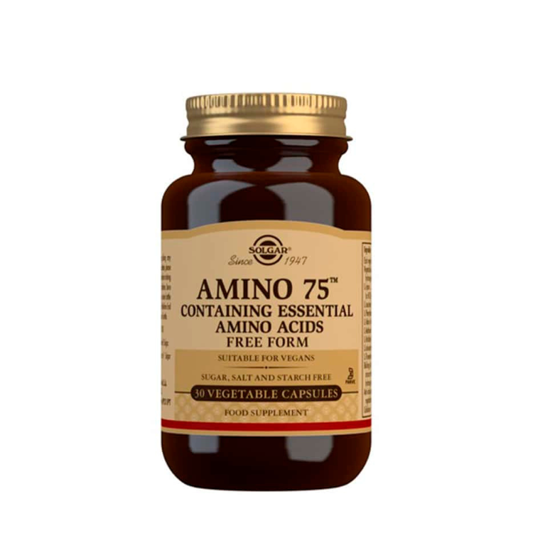 Amino-75 (Forma Livre) 30 Cápsulas Solgar