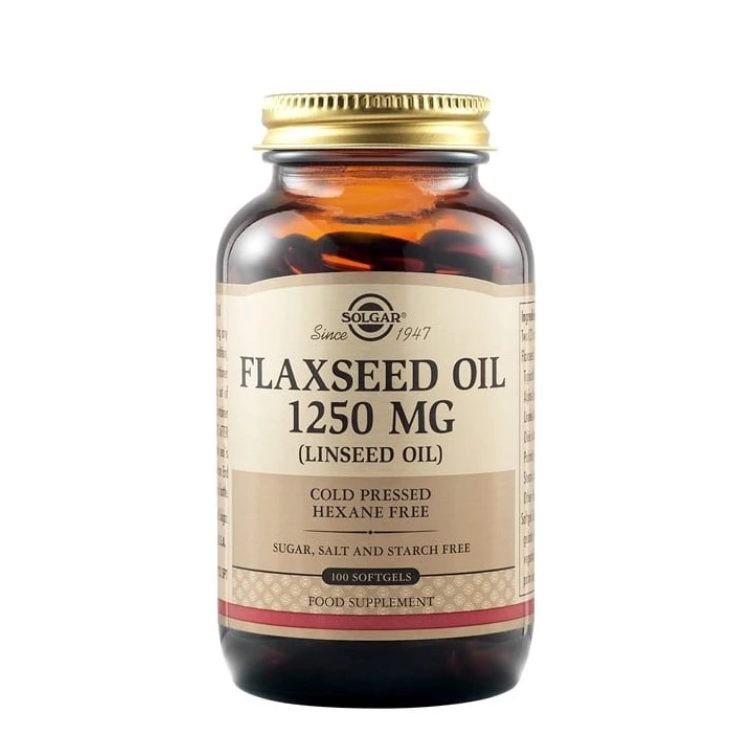 Flaxseed Oil 1250 mg 100 Cápsulas
