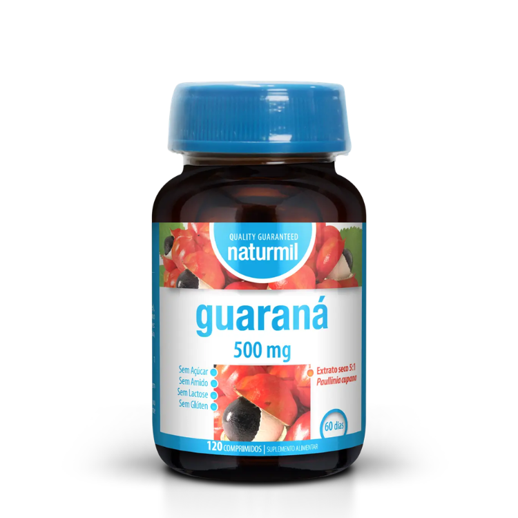 Guaraná 500mg - 60 Comprimidos Naturmil