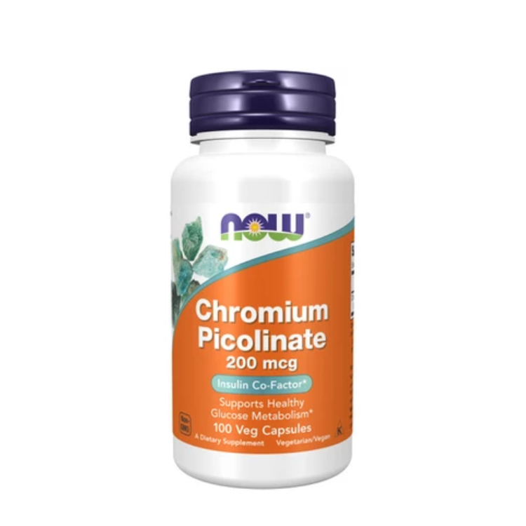 CROMIO PICOLINATO 200mcg - 100vcaps NOW