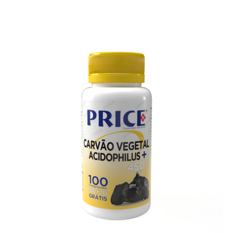 Carvão Vegetal + Acidophilus 90+10 comprimidos