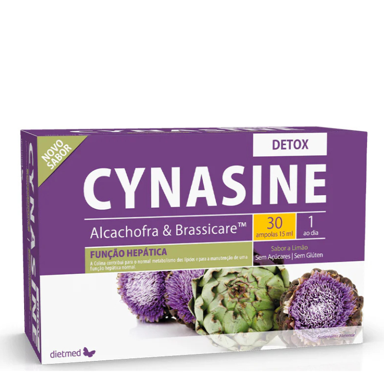 Cynasine Detox Alcachofra e Brassicare - 30 Ampolas Dietmed