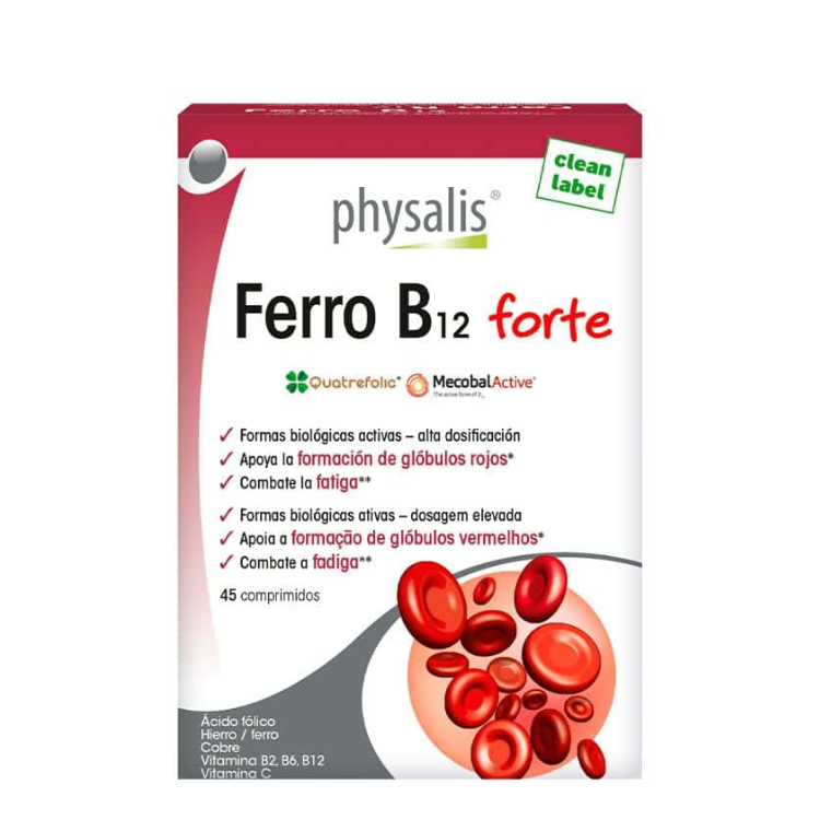 Ferro B12 Forte  45 Comprimidos Physalis