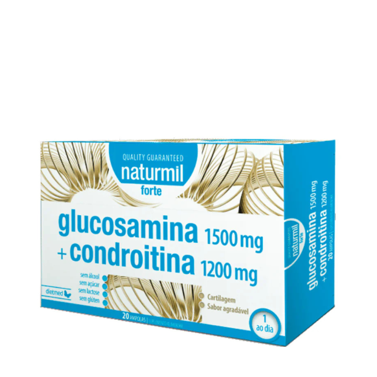 Glucosamina 1500mg + Condroitina 1200mg - 20x15 Naturmil