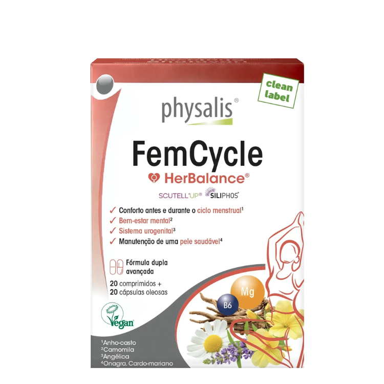 FemCycle HerBalance – 30 comprimidos + 20 cápsulas – Physalis