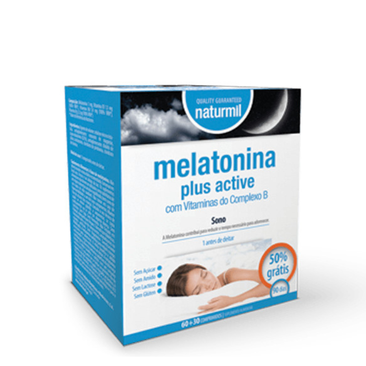 Melatonina Plus Active (1,95mg), 60+30 cáps – Naturmil