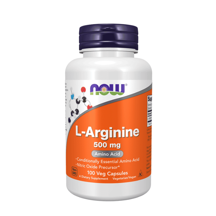 L-Arginina 500mg - 100 Cápsulas Now