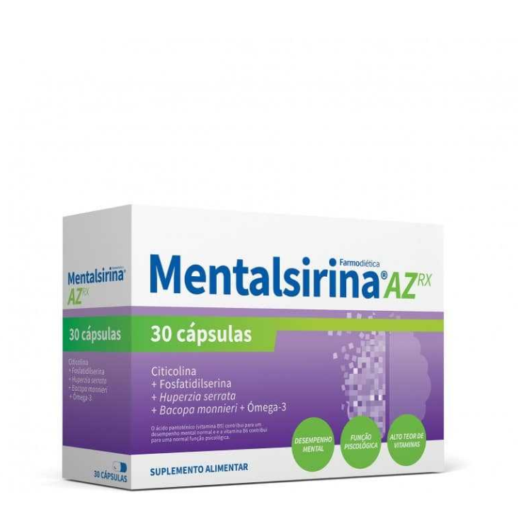 Mentalsirina AZ Rx - 30 Cápsulas Farmodiética