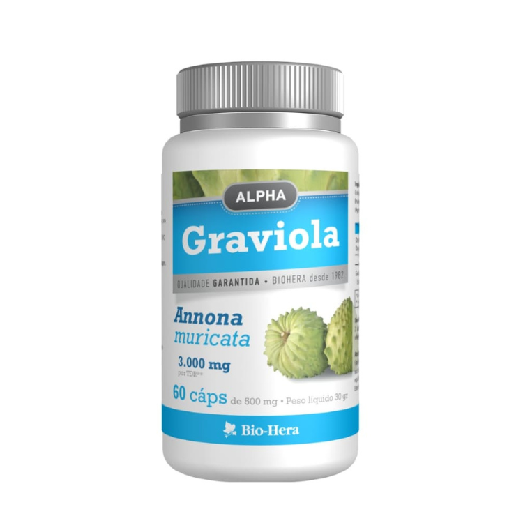 Graviola 3000mg - 60 Cápsulas Alpha