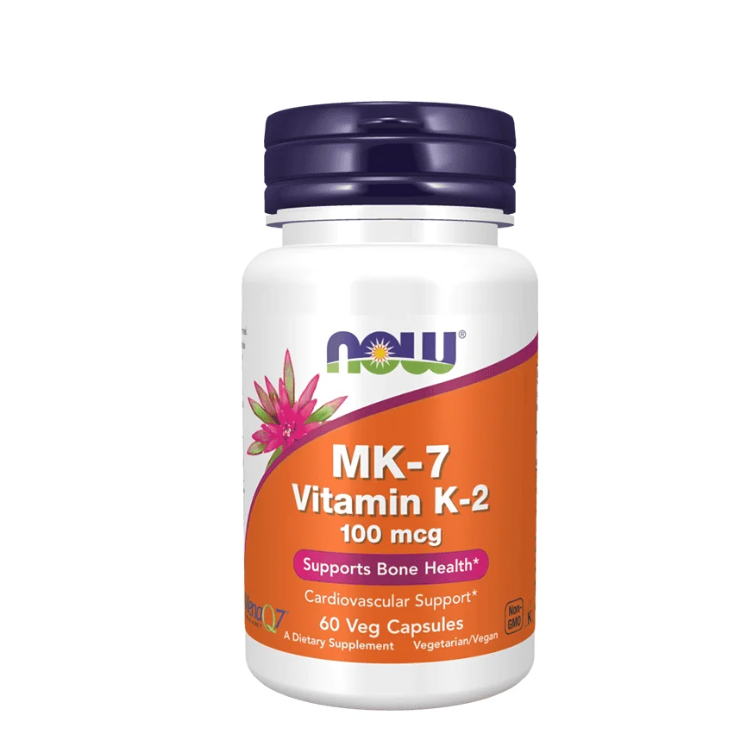 MK7 Vitamina K2 100mcg 60 Cápsulas Now Foods