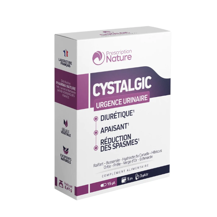 Cystalgic Urgência Urinária - 15 cápsulas