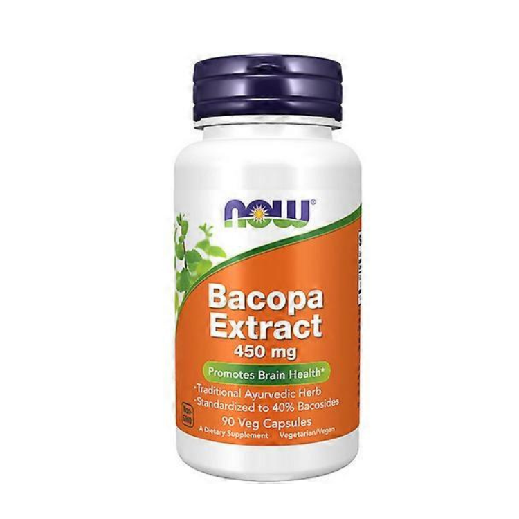 BACOPA EXTRACT 450MG – 90 CÁPSULAS – NOW
