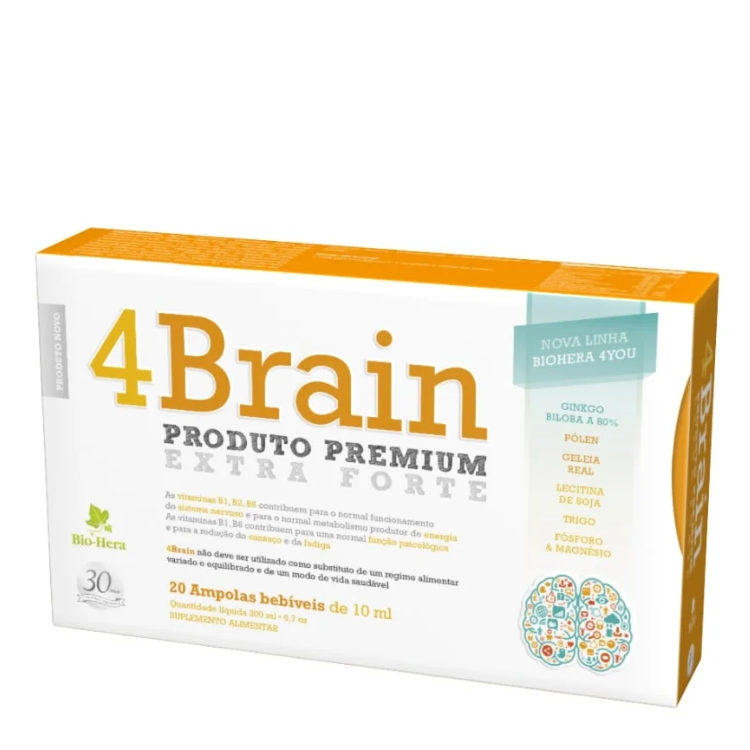 4 Brain - 20 Ampolas Bio-Hera