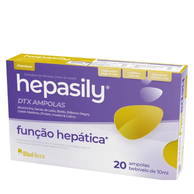 Hepasily DTX - 20 Ampolas Bio-Hera