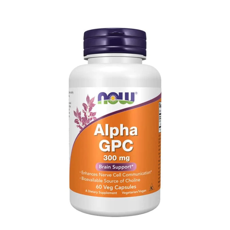 Alpha GPC 300g - 60 Cápsulas Vegetais Now
